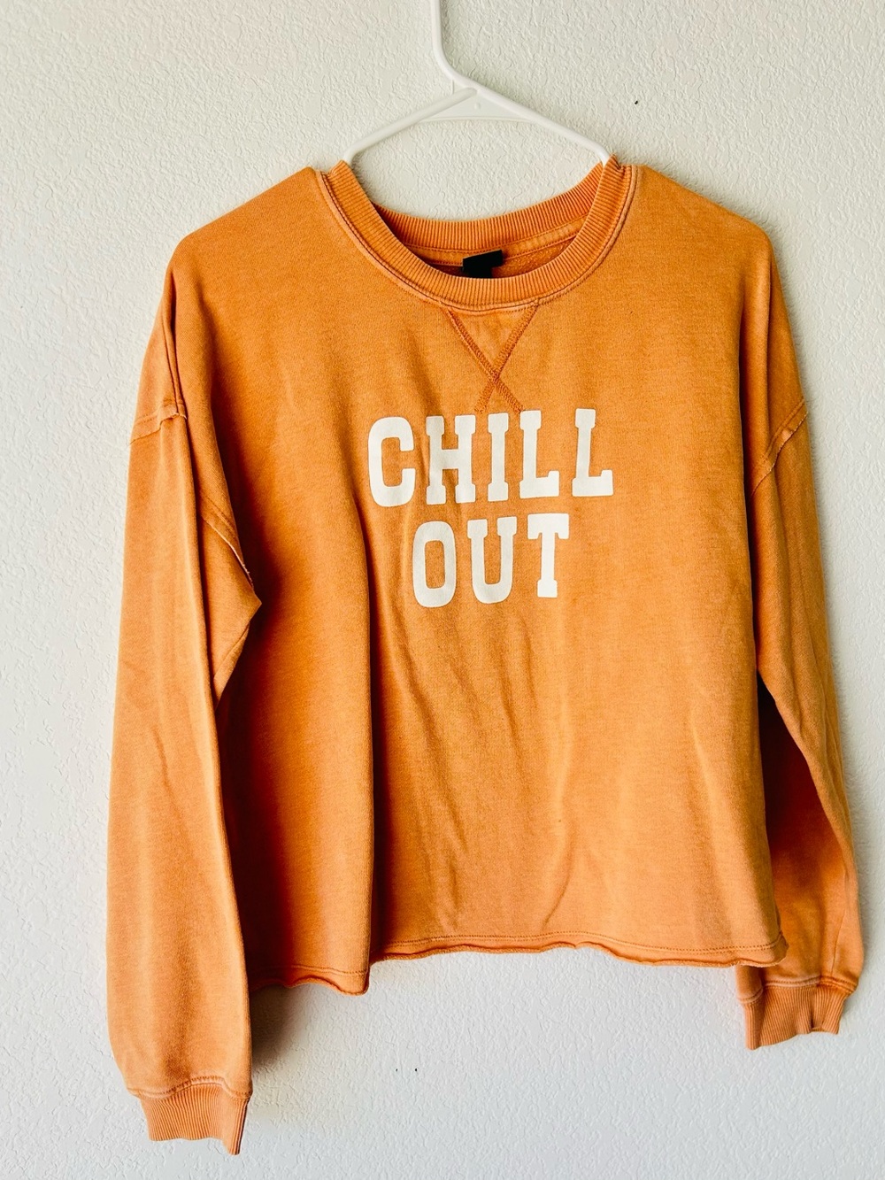 art class Orange "CHILL OUT" Graphic Sweatshirt